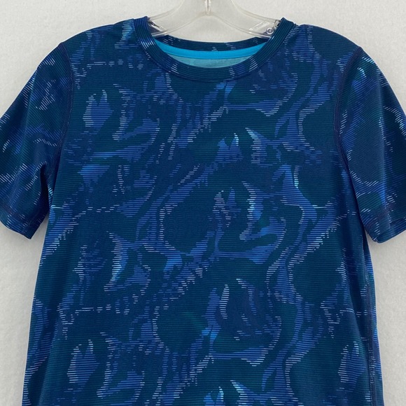 All in Motion Athletic T-Shirt Activewear Blue‎ Pattern Top XL(16) Kids - Picture 1 of 5